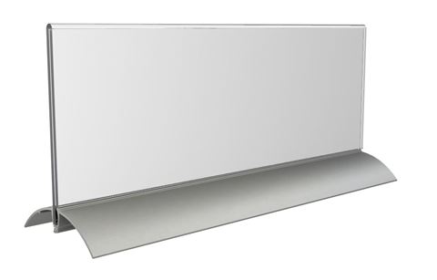 Tafelnaambordje Europel 105x297mm acryl/aluminium